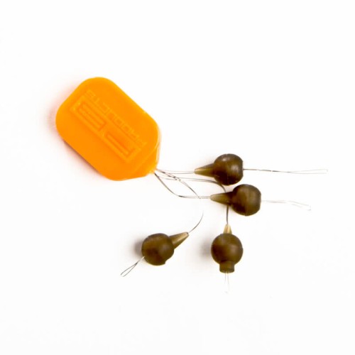 Krótki zestaw do chod'a PB Products Naked Chod/Helicopter system rubber & bead 4szt. Weed-Zielony