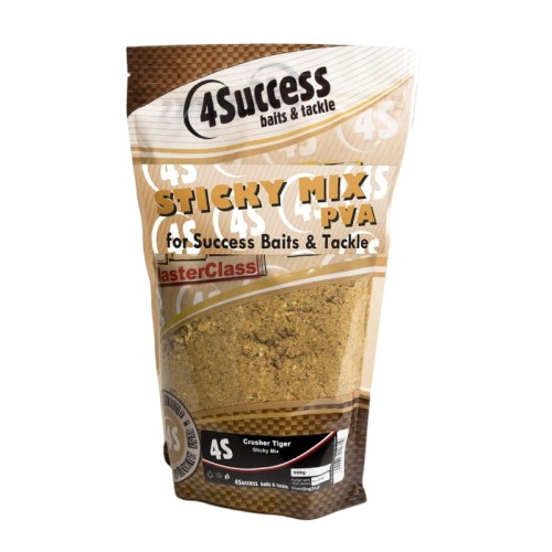 Sypka zanęta Crusher Tiger | 4S | Masterclass Sticky Mix PVA 900gr