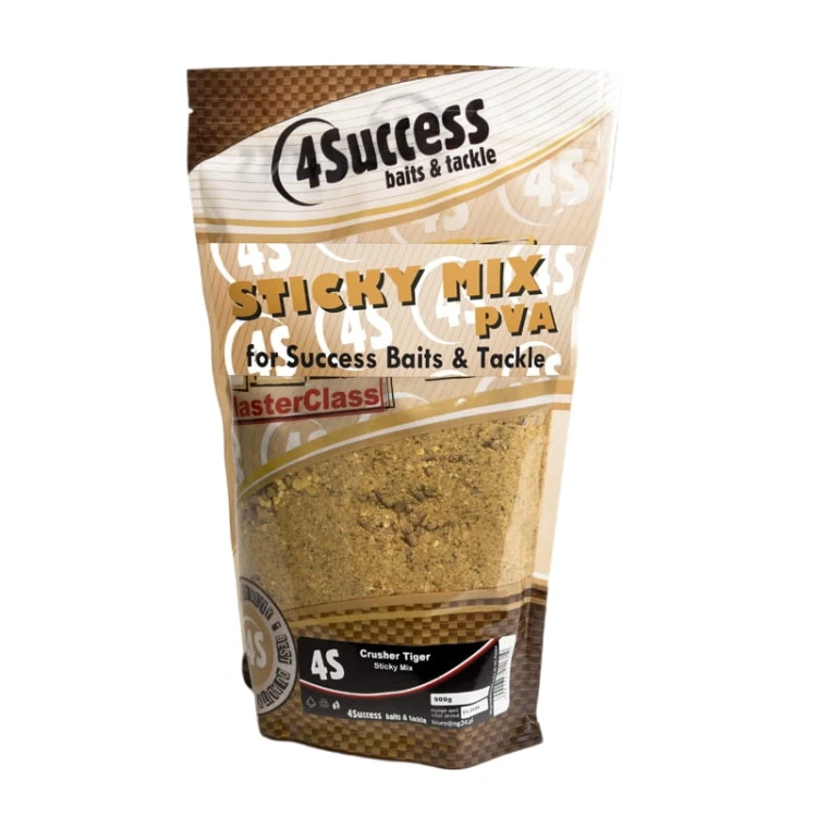 Sypka zanęta Crusher Tiger | 4S | Masterclass Sticky Mix PVA 900gr