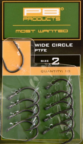 Haczyki karpiowe | PB Products | Wide Circle Hook PTFE size 2 10szt.