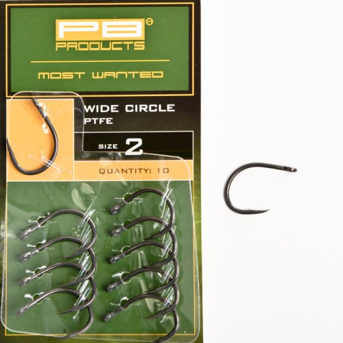 Haczyki karpiowe | PB Products | Wide Circle Hook PTFE size 2 10szt.