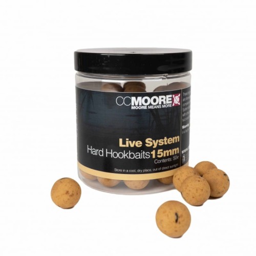 Kulki przynętowe twarde | CC Moore | Live System Hard Hookbaits 15mm (50)