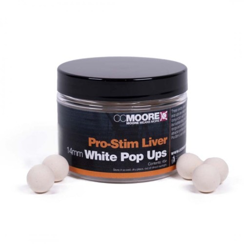 Kulki pływające | CC Moore |  Pro-Stim Liver White Pop Ups 14mm (45)