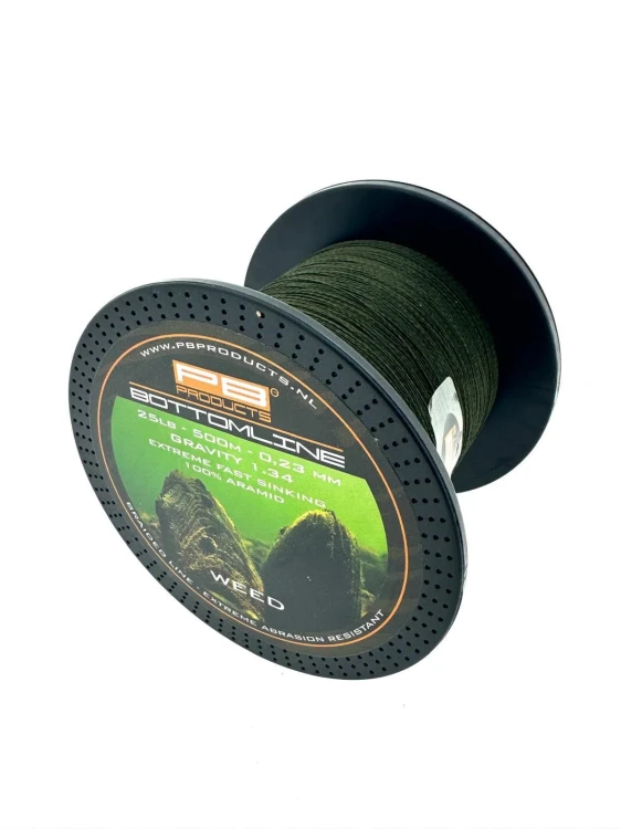Plecionka główna, kevlar | PB Products | Bottom Line Weed 0.23mm 25lb 1000m