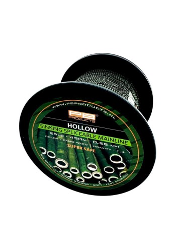 Plecionka główna, kevlar | PB Products | Hollow Braid 25LB 450m Splicable - Camo Weed