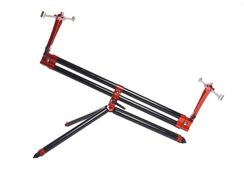 Rodpod czarny, czerwony Compact Bitubo | DAYKO | Nero Rosso 3 wędki