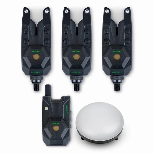 Zestaw sygnalizatorów z centralką Sonik Herox Bite Alarm set.webp