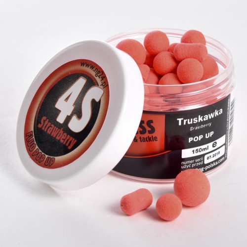 Kulki pływające fluo Pop Up 4Success Bionic Truskawka 150ml
