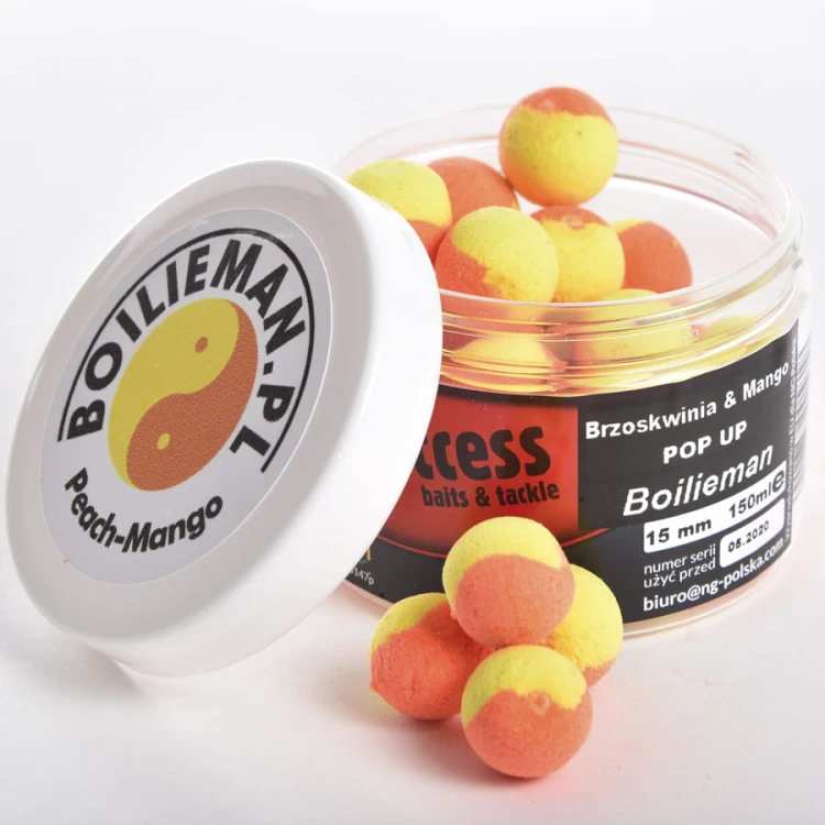 Kulki pływające Pop Up 4Success Boilieman Brzoskwinia & Mango 150ml