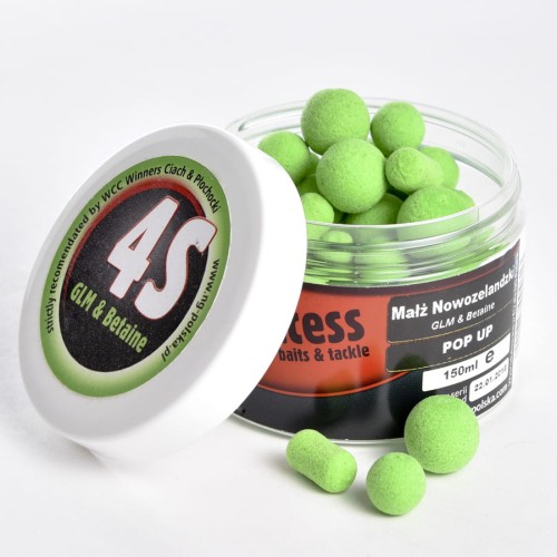 Kulki pływające fluo Pop Up | 4SUCCESS | Bionic Małż Nowozelandzki GLM 150 ml