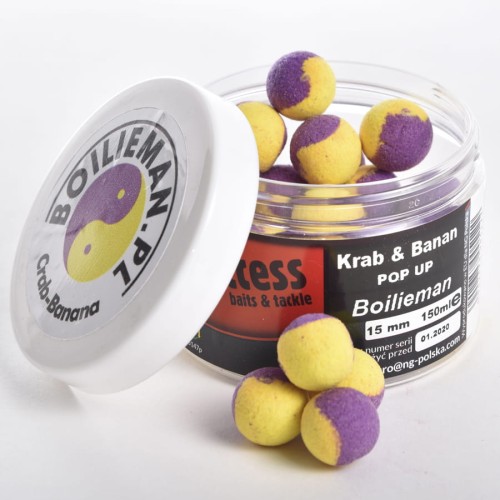 Kulki pływające Pop Up 4Success Boilieman Krab & Banan 150ml