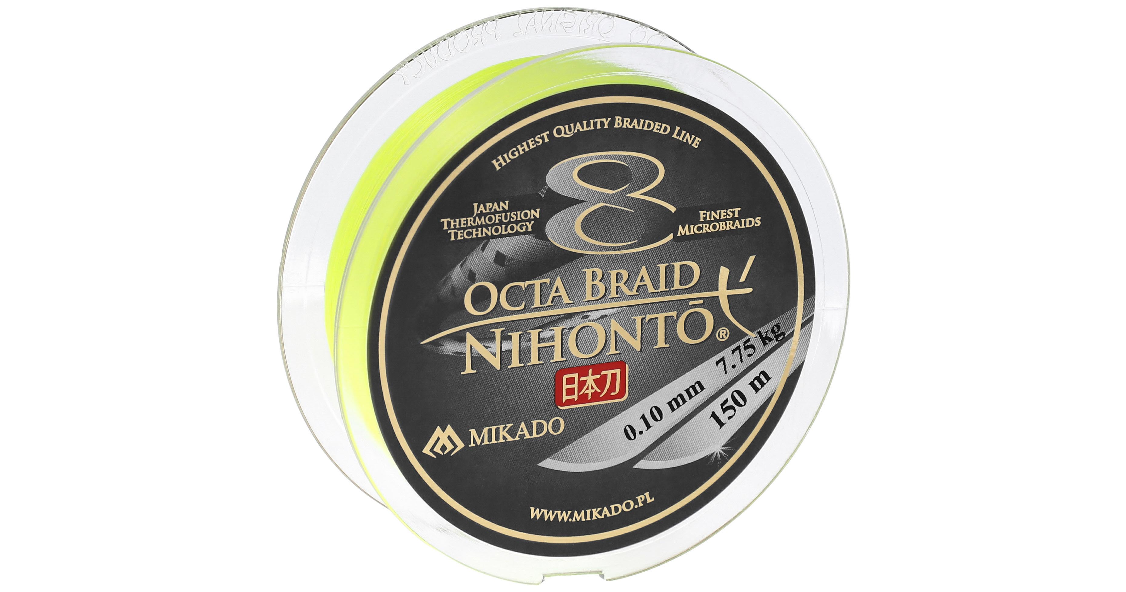 PLECIONKA MIKADO NIHONTO OCTA BRAID - 0.14mm/10.15kg/150m - FLUO - op.1szp.