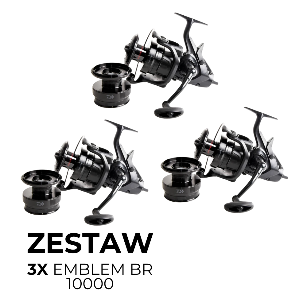 Zestaw 3x Daiwa Emblem 10000 BR