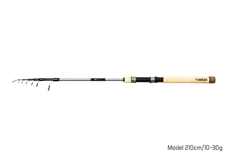 Wędka spinningowa travel Delphin AZTEC tele, 210cm/10-30g