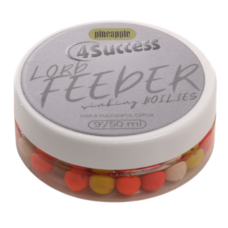 Kulki tonące | 4SUCCESS | Lord Feeder Pineapple Sinking Mini Boilies 9mm 50ml