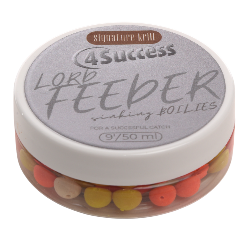 Kulki tonące | 4SUCCESS | Lord Feeder Signature Krill Sinking Mini Boilies 9mm 50ml