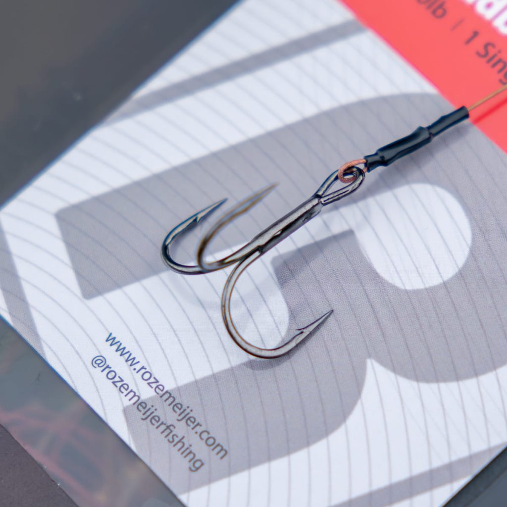 Przypon z kotwicami | Rozemeijer | Deadbait Leaders 1x single + #2 treble 50cm 30lb 2pcs